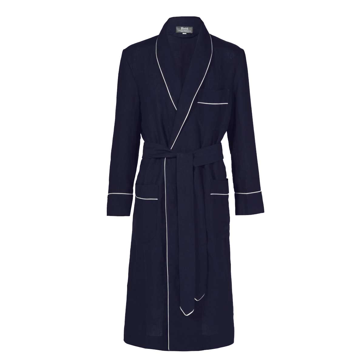 Plain Linen Dressing Gown In