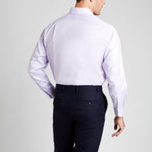 Classic Fit Puppytooth Fine Twill Button Cuff Shirt In Lilac