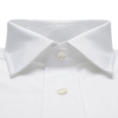 Tailored Fit Plain Pinpoint Oxford Button Cuff Shirt In