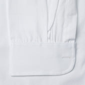 Tailored Fit Plain Pinpoint Oxford Button Cuff Shirt In