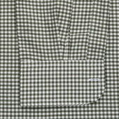 Tailored Fit Small Gingham Brushed Cotton Button Cuff Shirt In Green