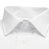 Classic Fit Plain Poplin Button Cuff Shirt In