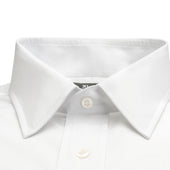 Tailored Fit Plain Poplin Button Cuff Shirt In