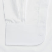 Tailored Fit Plain Poplin Button Cuff Shirt In