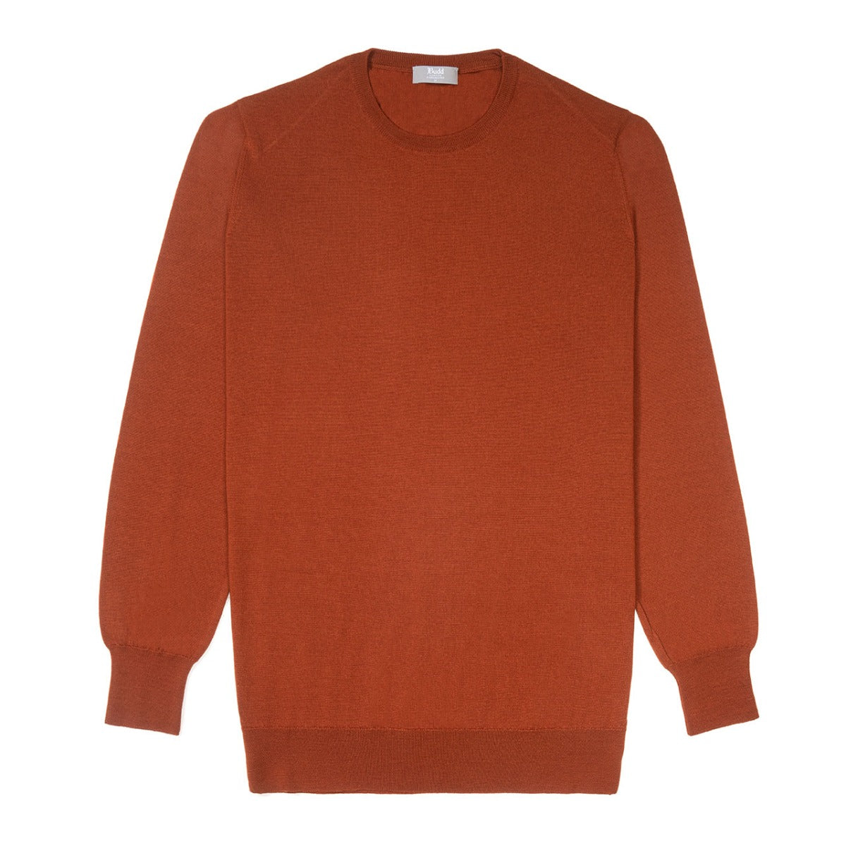 Merino Wool Crew Neck Jumper In Cayenne
