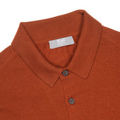 Merino Wool Sports Shirt in Cayenne