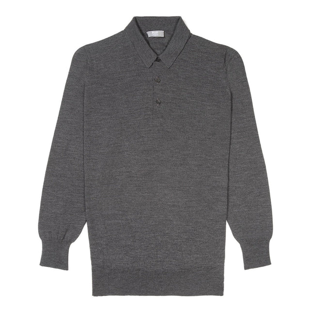 Merino Wool Sports Shirt in Smoke
