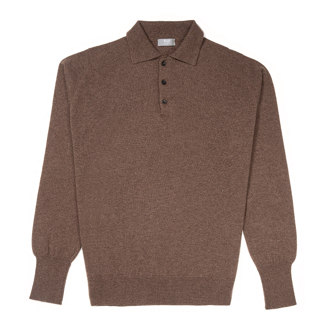 Plain Cashmere Oxton Jumper In Mocha