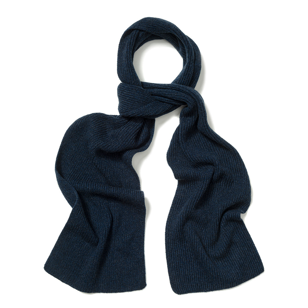 Cashmere Ribbed Scarf In Cosmos