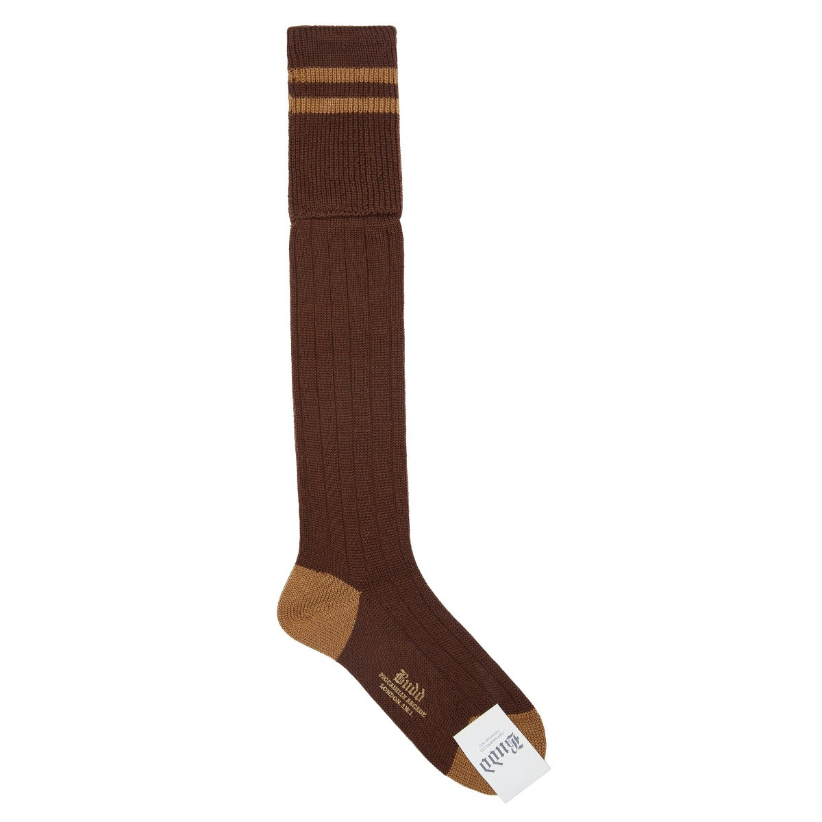 Striped Wool With Long Cuff Socks In