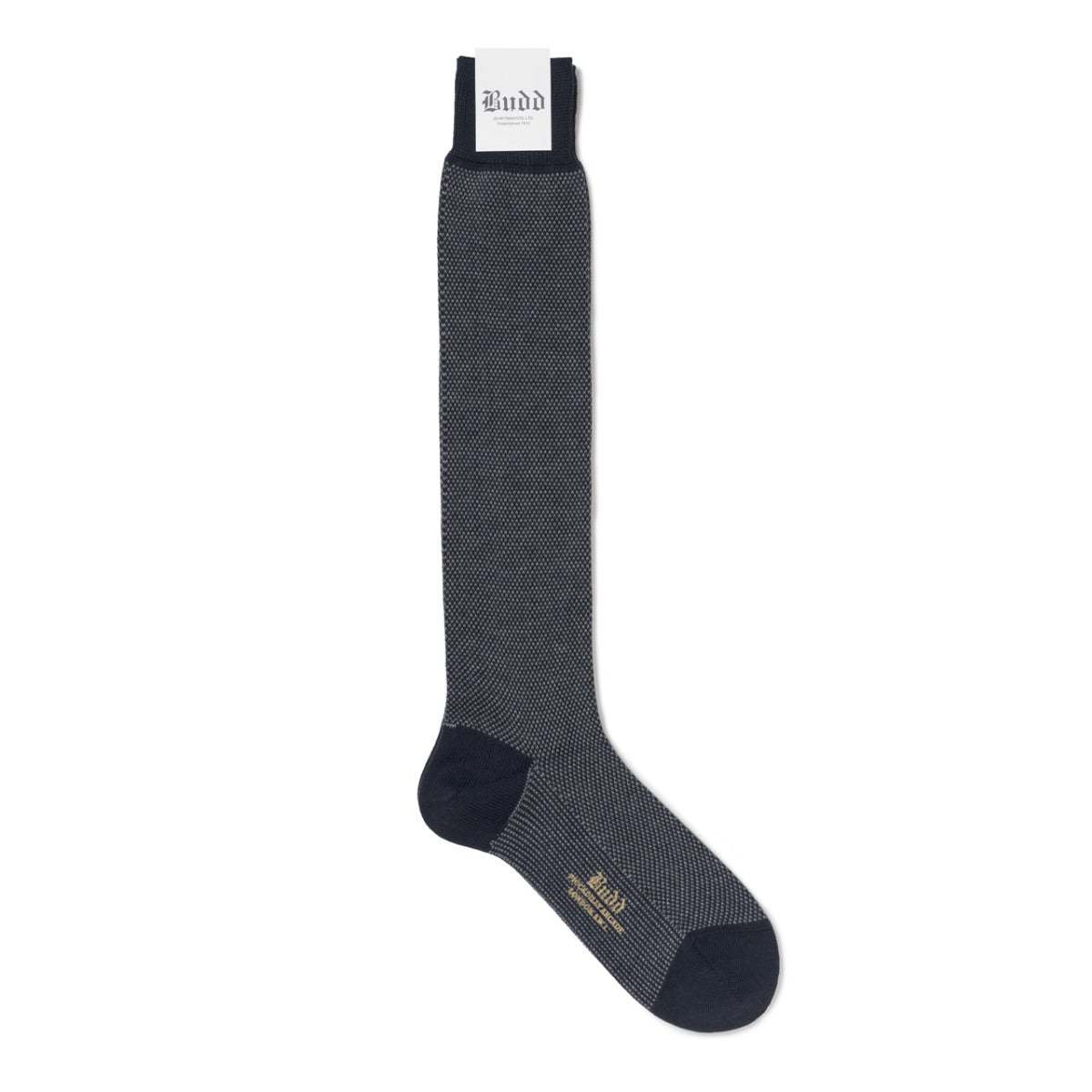 Tiny Arrow Heads Cotton Cashmere Long Socks In And Grey