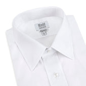 Classic Fit Swiss Organic Poplin Double Cuff Shirt In