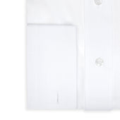 Classic Fit Swiss Organic Poplin Double Cuff Shirt In