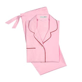 Tommy Plain Poplin Pyjamas in Pink
