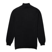 Merino Wool Turtle Neck Jumper in Black