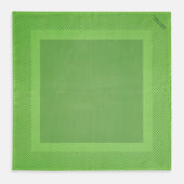 Fern Green Dot Silk Pocket Square