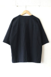Fujito Henley Neck Shirt Beige Dark Navy Directors Web Shop Powered By Base