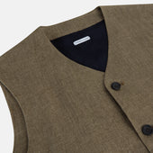 Linen Twill Waistcoat