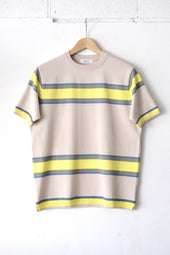 Fujito Border Knit T Shirt Border Beige Border Directors Web Shop Powered By Base