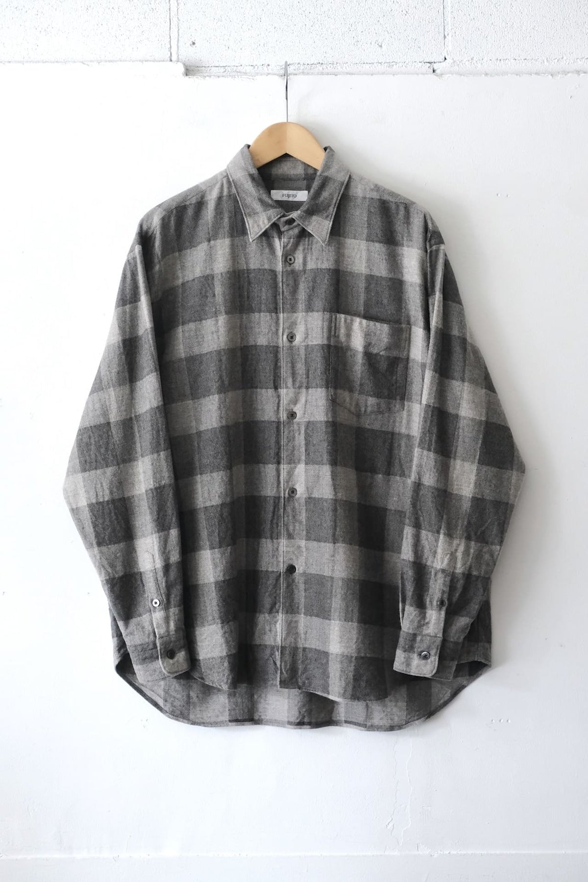 FUJITO BS Shirt Gray Check,Charcoal Check | Directors Web Shop powered by BASE