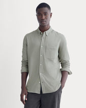 The Startup Shirt | Chambray Deep Lichen Green