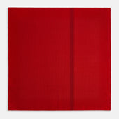 Red And Burgundy Stripe Silk Pocket Square