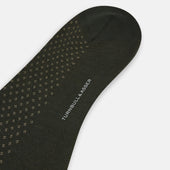 Green Motif Long Socks