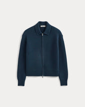 Honeycomb Sweater Jacket | Midnight Navy