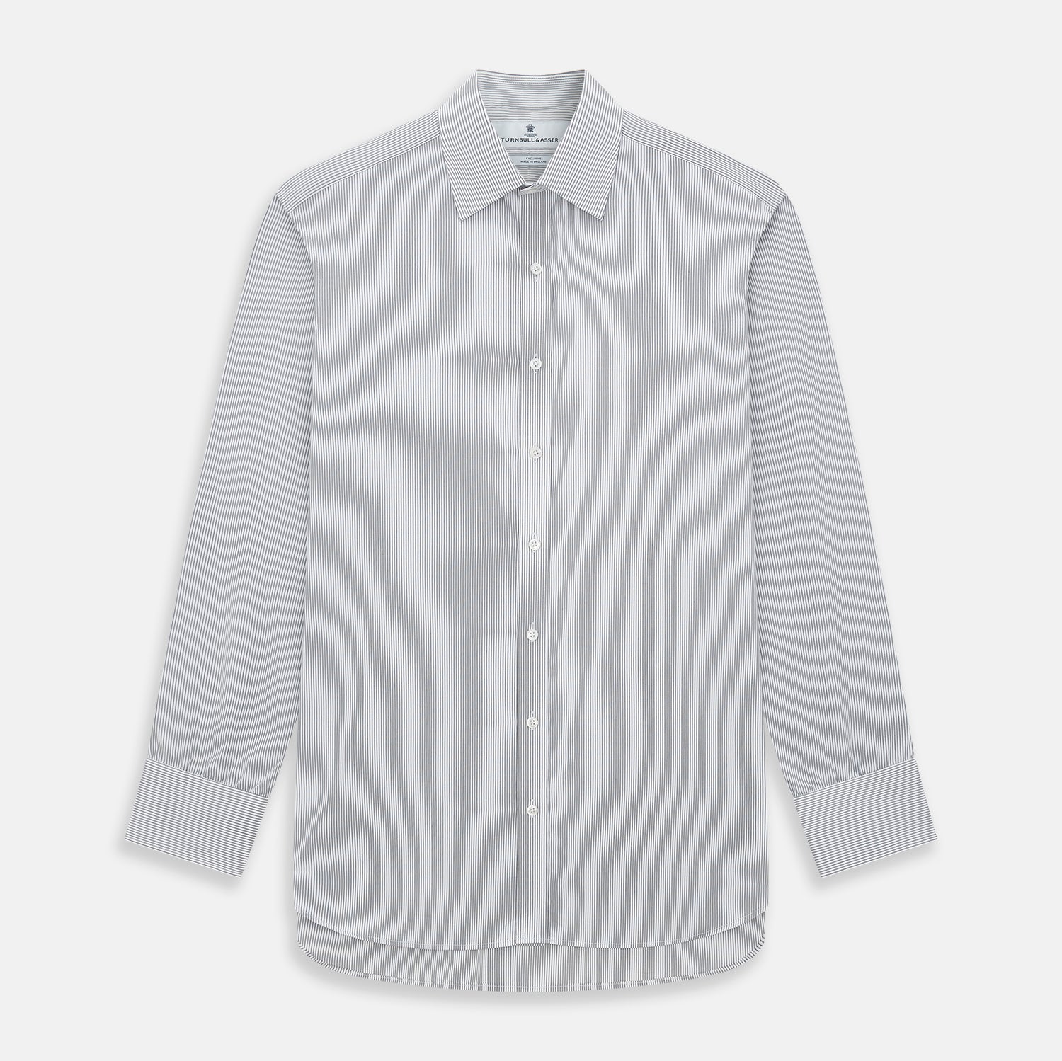 Midnight Blue Fine Track Stripe Mayfair Shirt