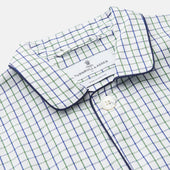 Green And Blue Check Cotton Hyde Pyjama Set