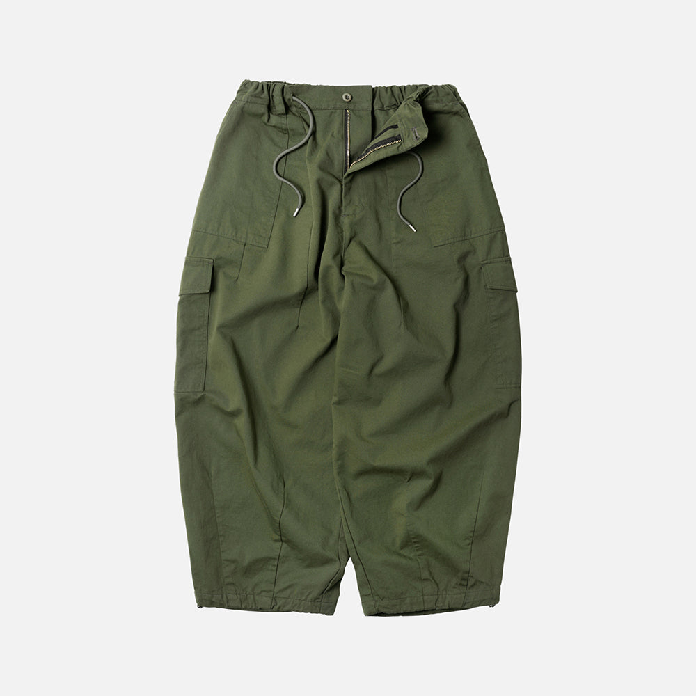 Twill Cargo Balloon Pants