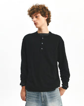 Henley Neck L S T Shirts