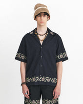 Breezy Embroidered Half Shirts Crease