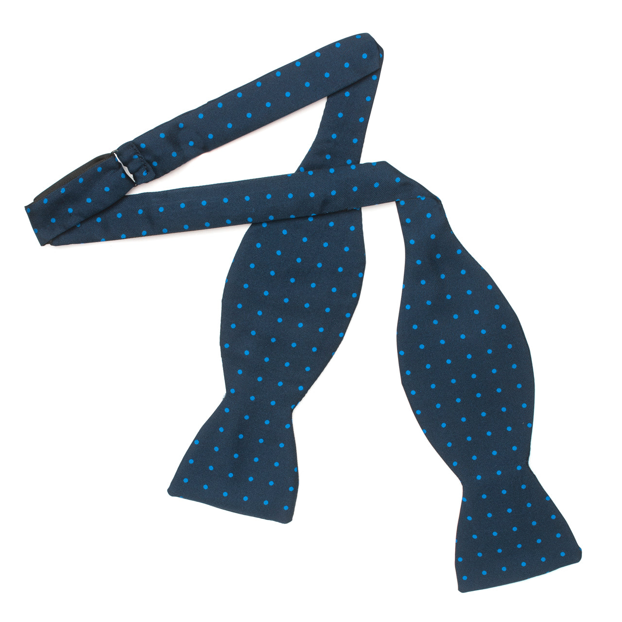 Medium Spot 2 5 Inch Silk Thistle Bow Tie In And Blue