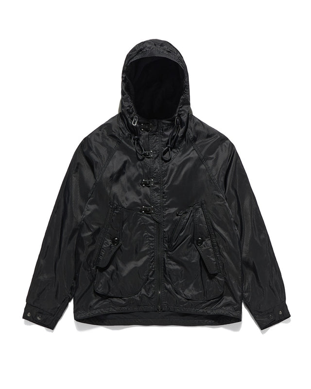 DECK HOODIE PARKA / BLACK RIPSTOP