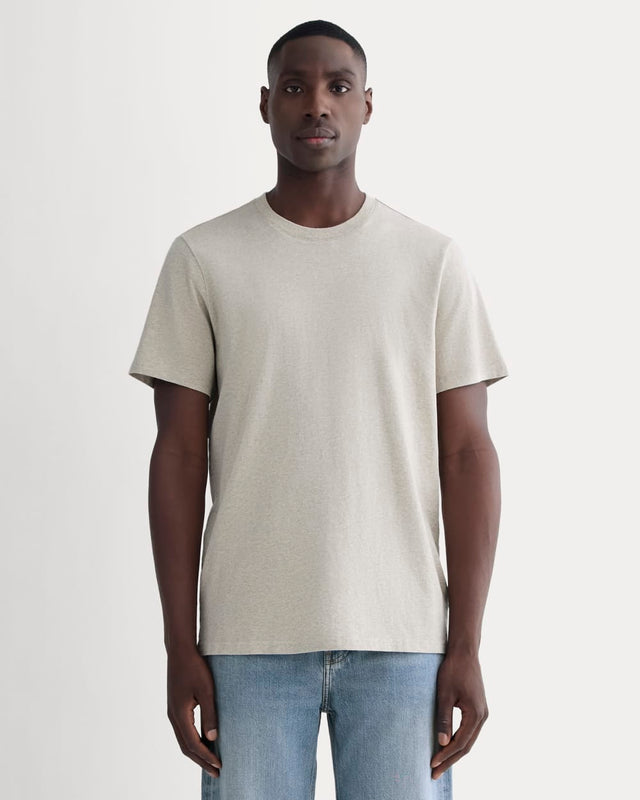The Premium-Weight Crew | Uniform | Heather Oatmeal