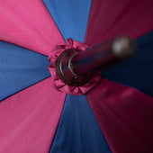 Shibumi X Mario Talarico Umbrella Burgundy Stripe Chestnut