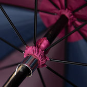Shibumi X Mario Talarico Umbrella Burgundy Stripe Chestnut