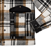 Mackinaw Wool Work Jacket - Blue Coal / Copper Heather Plaid