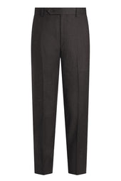 Brown 110’s Mouliné Trim Trousers