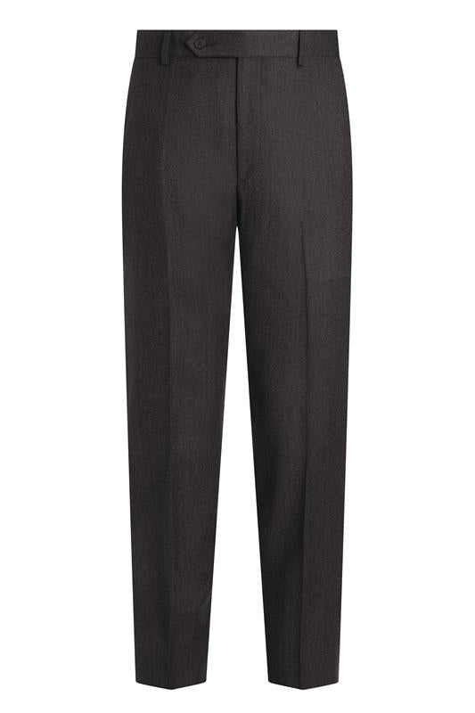 Brown 110’s Mouliné Trim Trousers