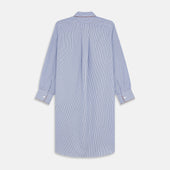 And Navy Halo Stripe Cotton Sussex Nightshirt
