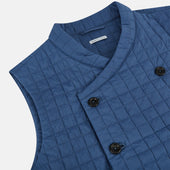 Azzurro Double Breasted Quilted Gilet