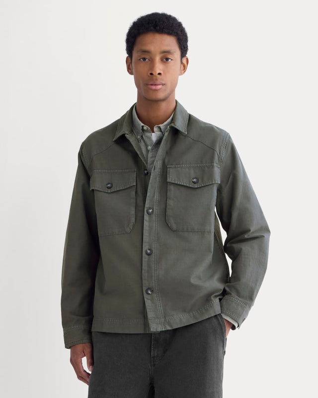 Utility Shirt Jacket | Washed Black