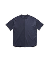 MULTI-FABRIC LOOSE FIT T-SHIRT / PURPLE
