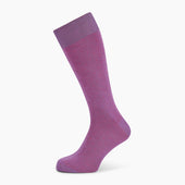 Dark Pink Red Polka Dot Mid Length Socks