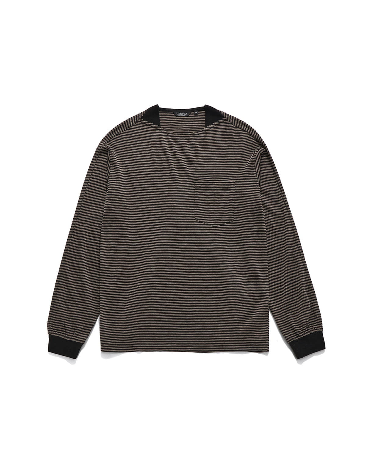 Marina T Shirts Black Brown Stripe
