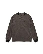 MARINA T-SHIRTS / BLACK & BROWN STRIPE