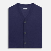 Fine Merino V Neck Sleeveless Cardigan
