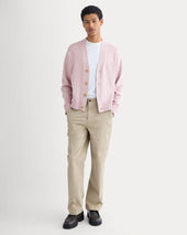 Cropped Cardigan In Everyday Cotton Burnished Lilac